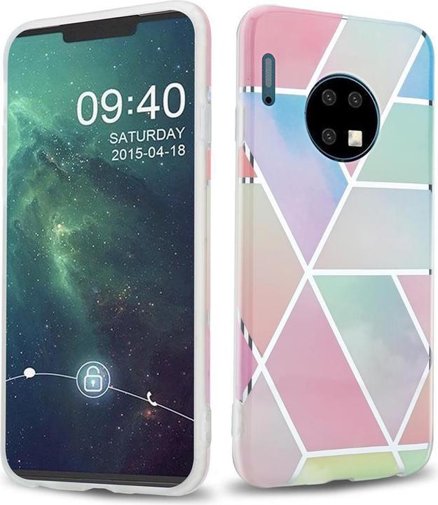 Image du produit Cadorabo Couverture IMD TPU Marbre coloré (Mate 30)