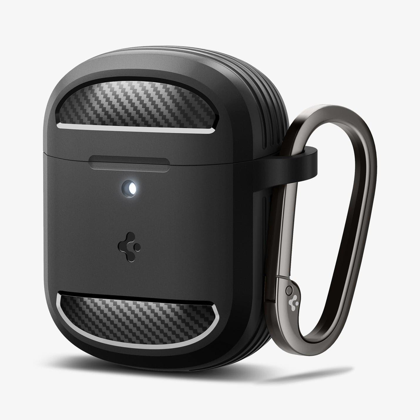 Spigen Pixel Buds Pro 2 Case (Kopfhörer Hülle), Kopfhörertasche + Schutzhülle, Schwarz