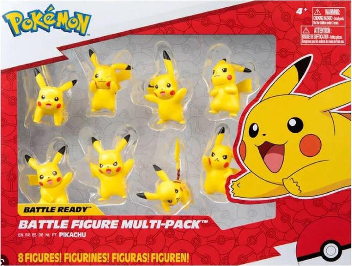 Produktbild Bandai Pokémon - 8 Figures Battle - Pack of 8 Pikachu Figures - JW2604