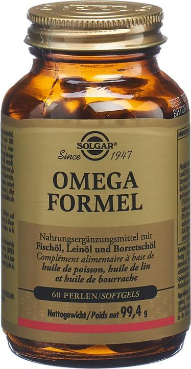 Actual product image Solgar Omega Formula Pearls (new) (60 Piece, Capsules, 270 g)