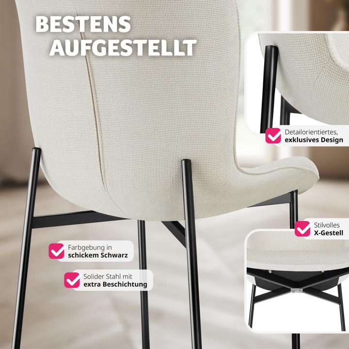 Immagine prodotto tectake Polsterstuhl Tessa