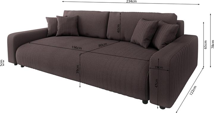 Actual product image Ropez Sara (Sofa bed)