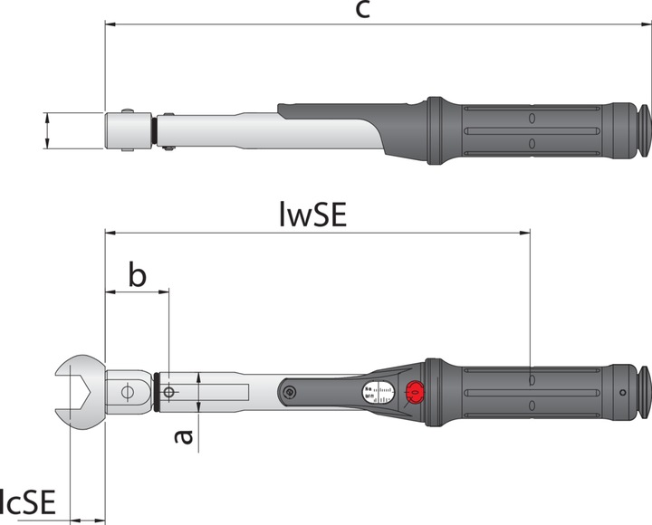Actual product image Gedore Torque wrench 5–25 Nm, 9 x 12 mm, 4101-02 (5 Nm, 25 Nm)