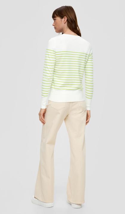 Produktbild s.Oliver Strickpullover Ringelpullover mit kleiner Stickerei (48)