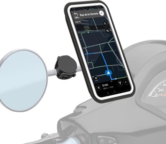 Actual product image Shapeheart Scooter cell phone holder