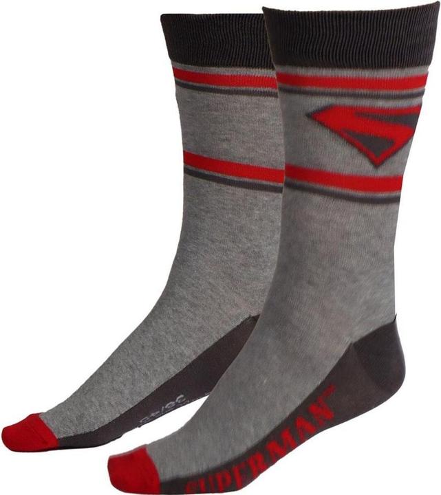 Produktbild Cerdá DC Comics Socken Superman Logo Grey 38-45 (Einzelpack, 38 - 45)