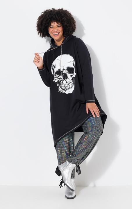 Actual product image Angel of Style A-line hoodie with skull and decorative seams (56)