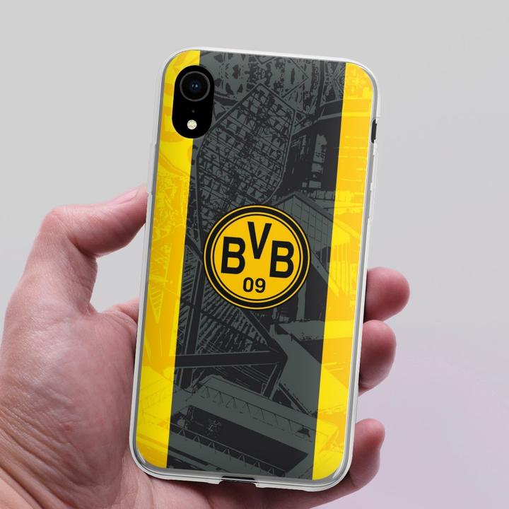 Produktbild DeinDesign Silikon Hülle für Apple iPhone Xr Handyhülle Case Smartphone Schutzhülle BVB Borussia Dortmund (Apple iPhone XR)