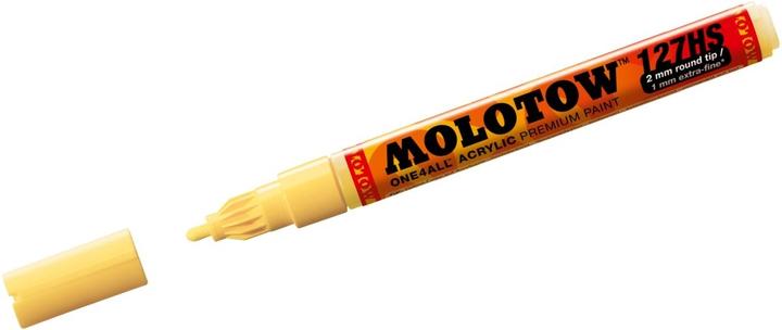 Actual product image Molotow Permanent marker One4All 127 HS refillable 2mm vanilla pastel (Vanilla pastel, 2 mm, 1 x)