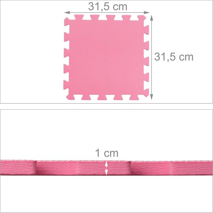 Produktbild Relaxdays Puzzlematte mit Rand (31.5 x 31.5 x 1 cm)