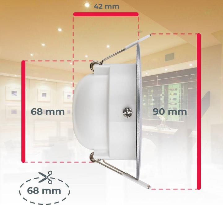Produktbild B.K.Licht LED Einbauleuchten (480 lm)