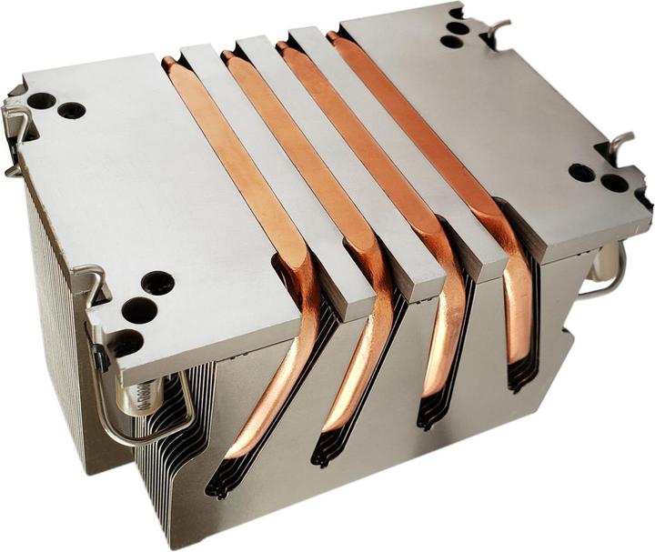 Dynatron N2 Intel CPU cooler 2U 4189-4-5 P4-P5 or P+ Aluminum heatsink and fin stack passive and up