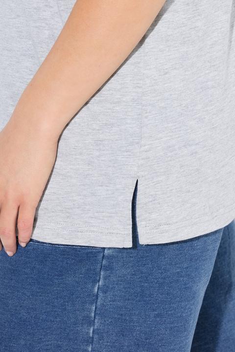 Immagine prodotto Ulla Popken T-shirt dal taglio oversize con scritta, scollo a girocollo e mezze maniche (42, 44)