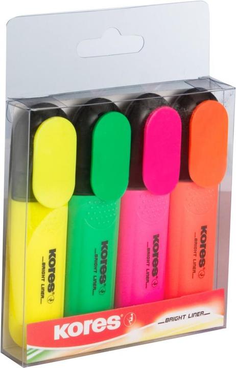 Produktbild Kores Textmarker Bright Liner (4x)