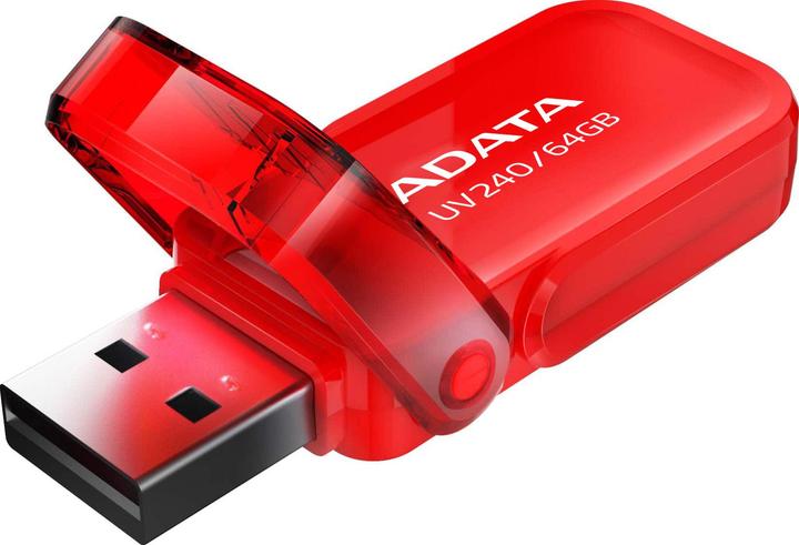 Produktbild Adata UV240 64GB USB Flash Drive, Red (64 GB, USB-A)