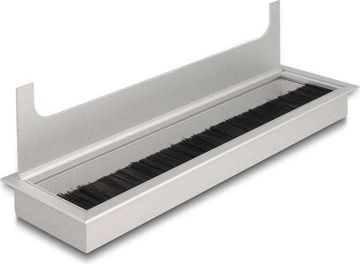 Actual product image Delock Cable gland for table installation with brush 280 x 80 x 28 mm silver (28 cm)