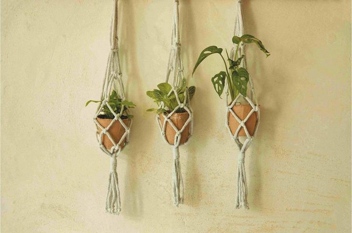 Image du produit DMC Set macramé Mindful Making plantes suspendues, 53 cm
