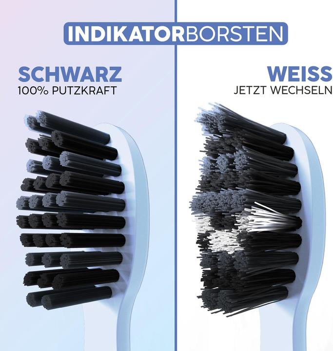 Actual product image happybrush Zahnbürstenkopf Eco Vibe V3+ Black, 3 Stück (3 x)