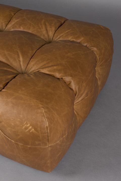 Image du produit Dutchbone Hocker Hackman Leather Cognac