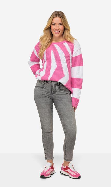 Image du produit Laurasøn 7/8-Slim-Jeans, 5-Pocket, Saum-Umschlag (46)