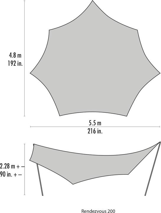 Actual product image Msr MSR Rendezvous Wing - 200 (Tarp, 2.77 kg, 9+ people)
