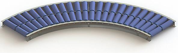 Actual product image Gura Light duty roller conveyor, steel frame with plastic rollers