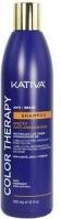 Produktbild Kativa Color Therapy Anti-Brass Blue Mattifying Shampoo Anti-Orange Effect 355ml Shea, Coconut, and (355 ml, Flüssiges Shampoo)