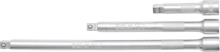 Actual product image BGS "Wobble" Extension Bar Set 10 mm (3/8") 75 / 150 / 250 mm 3 pcs. (3/8")