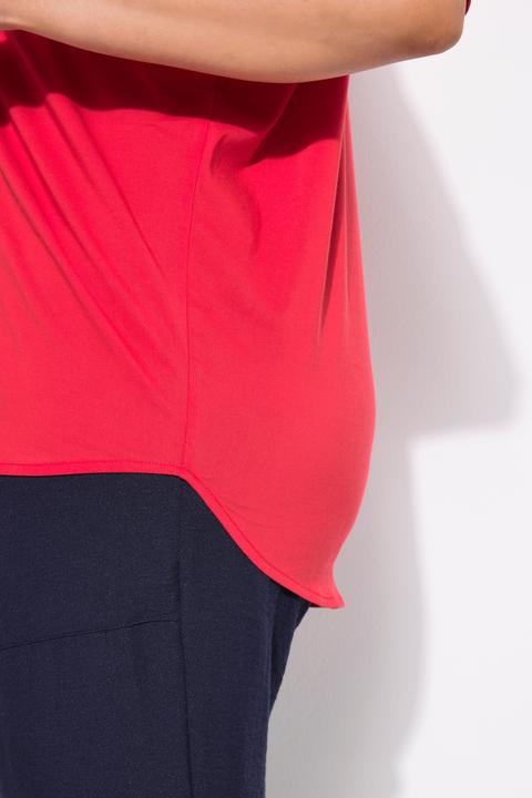 Actual product image Ulla Popken Oversized Short Sleeve Poplin Blouse (50, 52)