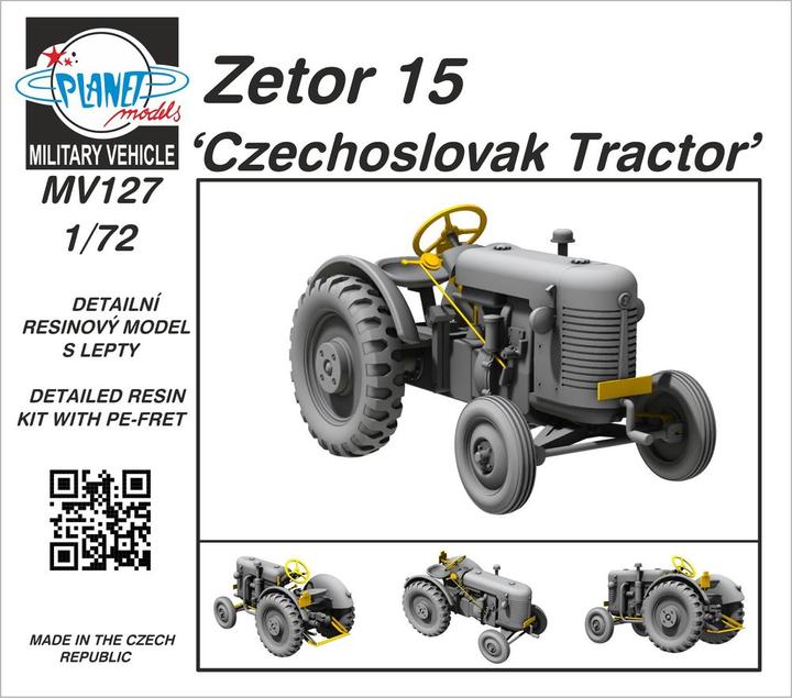 Actual product image Planet Models Zetor 15 Czechoslovak Tractor
