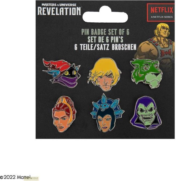 Produktbild Cinereplicas Masters of the Universe Ansteck-Buttons 6er-Pack Characters