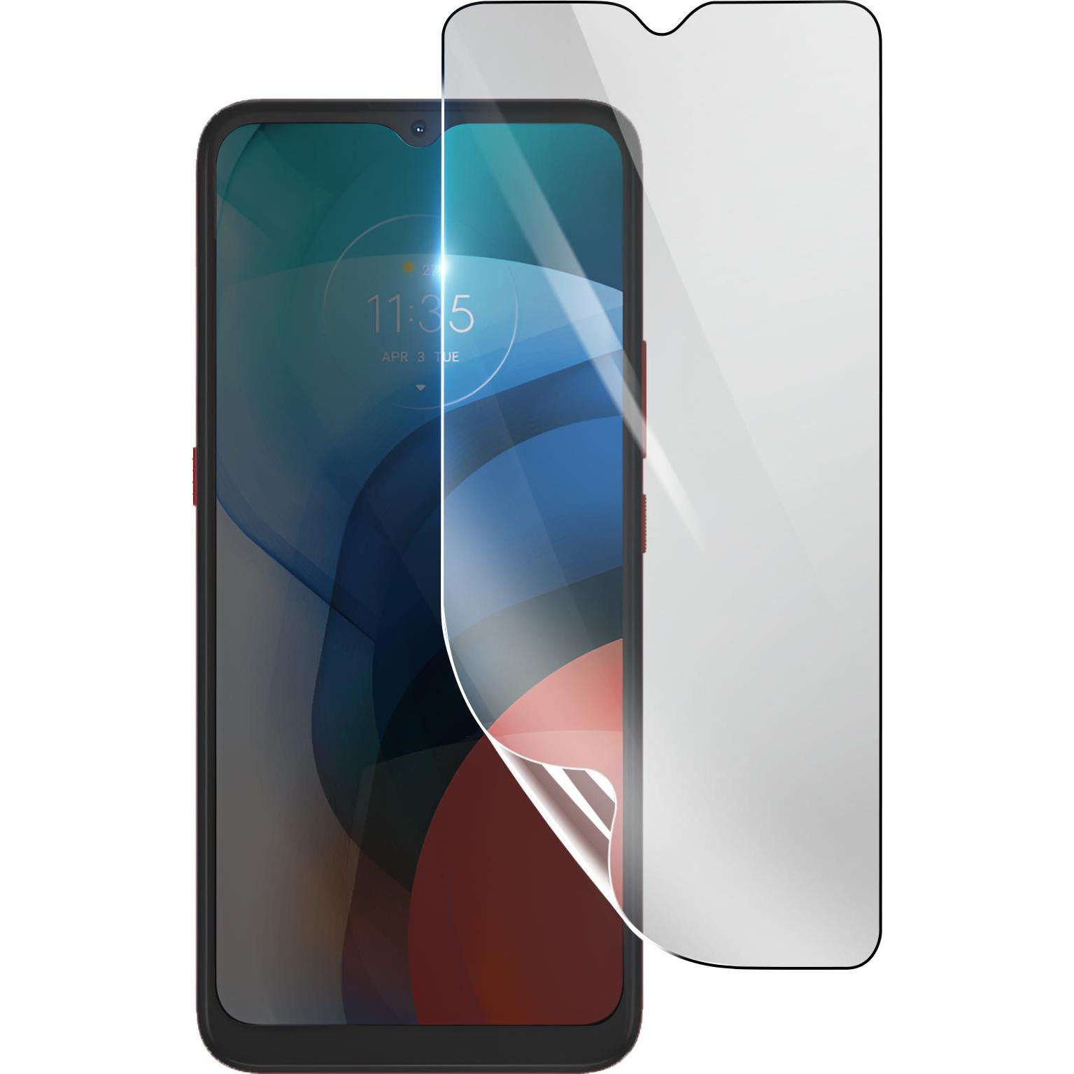 3MK Hydrogel Bildschirmfolie für Motorola Moto E7 (1 Stück, Motorola Moto E7), Smartphone Schutzfolie, Transparent