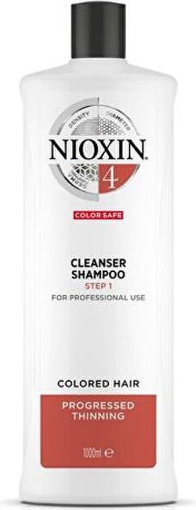 Actual product image Nioxin System 4 Shampoo Cleanser For Fine Color Thinning Hair (Liquid shampoo, 300 ml)