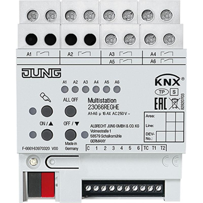 JUNG KNX Multistation 23066 REGHE, Zubehör Heizen