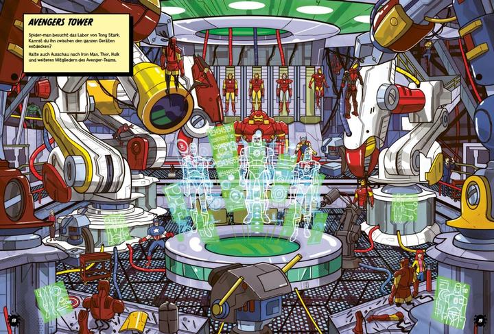 Produktbild Marvel: Wo ist Spider-Man? Das grosse Wimmelbuch (Deutsch, Constanze Steindamm, Marvel, 2024)