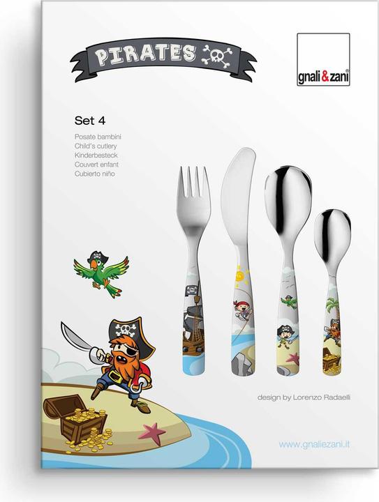 Actual product image Profino Children's cutlery 'Pirate' 4 pieces