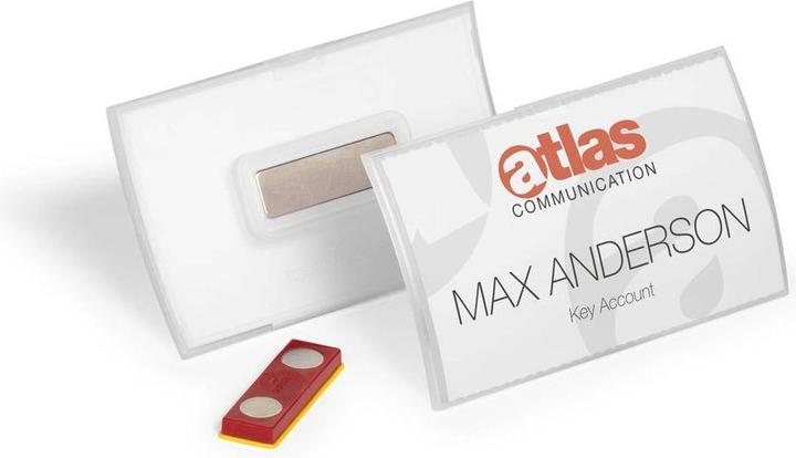 Actual product image Durable Name badges Click Fold with magnet twist-proof