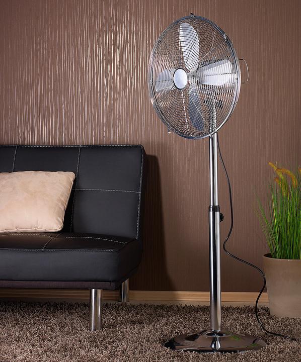 Image du produit Sichler Ventilateur sur pied entièrement métallique