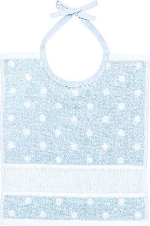 Actual product image Rico Design Bib blue dotted, 30 x 34 cm