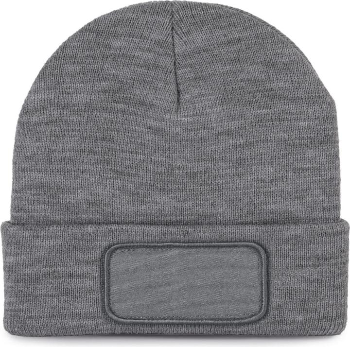 Actual product image K-up Beanie with patch and thinsulate lining