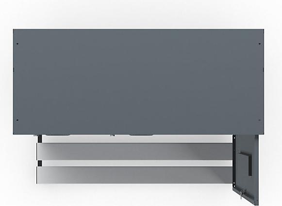 Actual product image Wolf Clothes locker with bench underneath (120 cm, 214 cm)