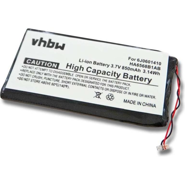 AccuCell Li-Ion-Akku - 850mAh (3.7V) - für MP3-Player, Musik Player wie Samsung 6J0601410 66,5 x 31,8 x 3,2mm (1 Stk., 8...