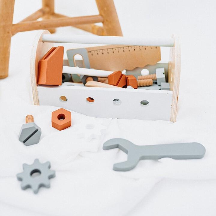 Image du produit Activity Board Boîte à outils, cadeau pour garçon d'anniversaire, cadeau de naissance, enfants outils