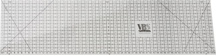 Actual product image VBS Acrylic Patchwork Ruler 60x16 cm (600 mm)