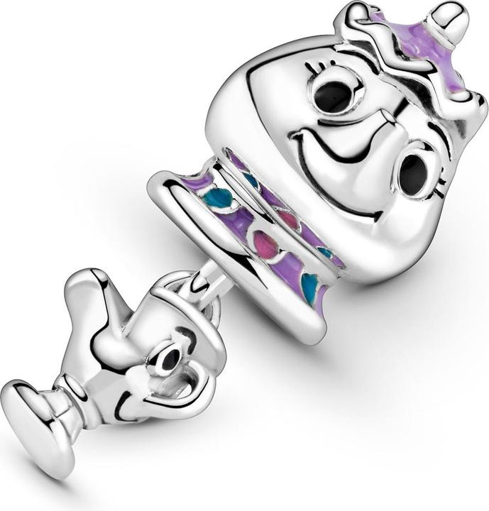 Produktbild Pandora Hänger Disney die Schöne und das Biest Mrs. Potts and Ch (Emaille, Silber 925)