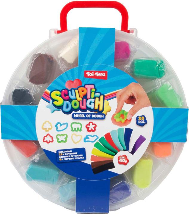Toi-Toys Sculptidough Clay-Set 12 x 40 Gramm, 20 Stück.