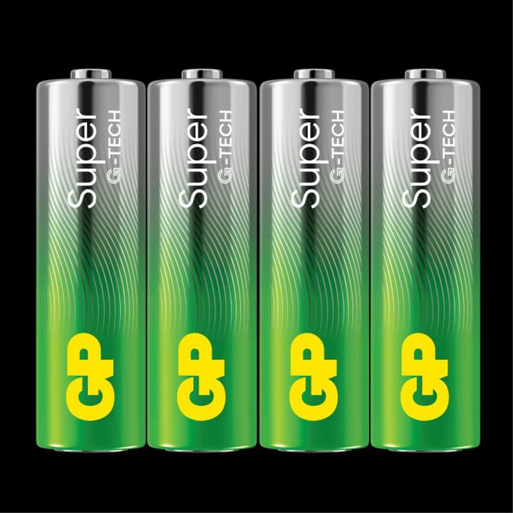 Image du produit GP Batteries 1x4 GP Super Alkaline 1,5V AA Mignon LR06 Nouveau 03015AETA-B4 (4 pcs, AA)