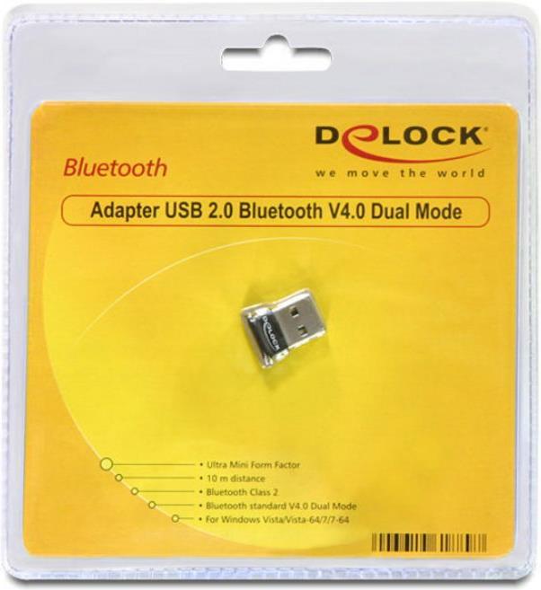 Immagine prodotto Delock Adattatore USB Bluetooth 4.0 (Trasmettitore e ricevitore)