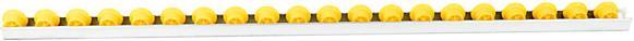 Actual product image Euroroll Roller bar with flanged rollers