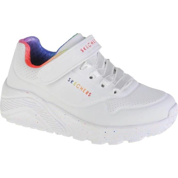 Skechers, Bambine, Sneaker, Uno Lite Rainbow Specks 310457L-WMLT - 29, Multicolore, Bianco, (29)